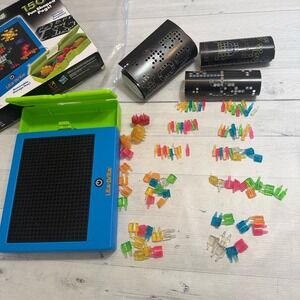 Lite Brite travel with removable storage tray and reusable templates